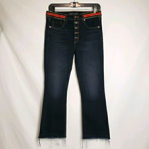 Veronica Beard Carolyn Baby Boot High Rise Raw Hem Jeans